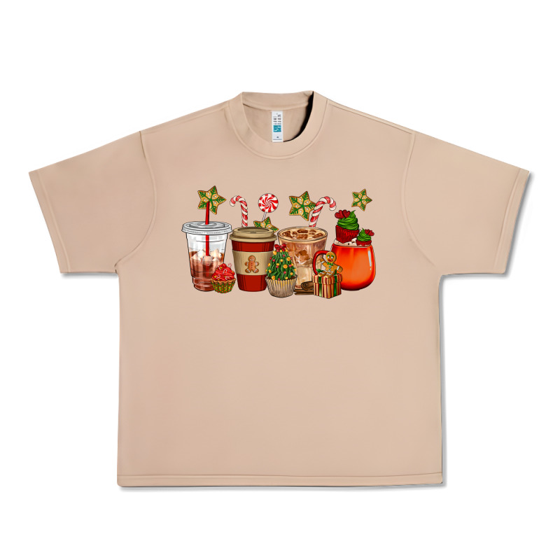 Christmas Cup Cakes Coffee Cups Urban Heavy Tee by CowGirlArtShop | Teevron
