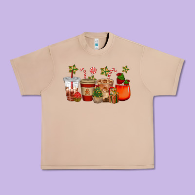 Christmas Cup Cakes Coffee Cups Urban Heavy Tee Designed By Cowgirlartshop