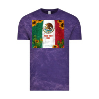Cloud Purple preview cactus sunflower mexican flag Vintage Tee - Jasminsmagicworld