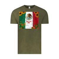 Vintage Olive preview cactus sunflower mexican flag Vintage Tee - Jasminsmagicworld