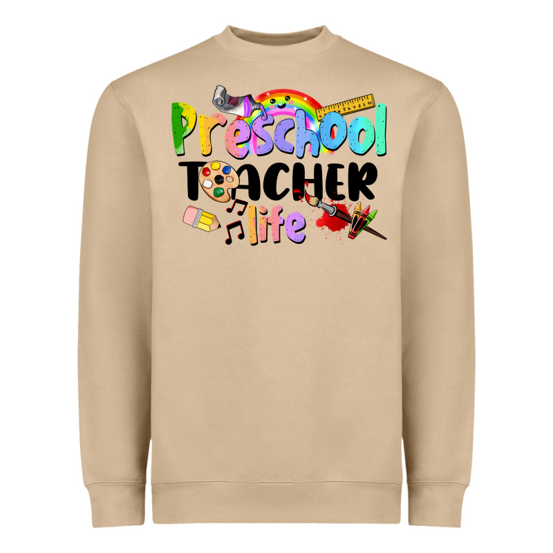 Preschool Teacher Life Heavyweight Sweatshirt by LillyAllenDesigns | Teevron