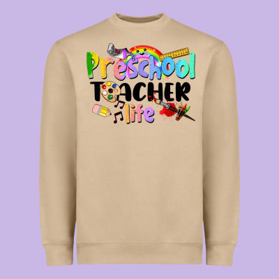 Preschool Teacher Life Heavyweight Sweatshirt Designed By Lillyallendesigns