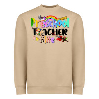 Mushroom Preschool Teacher Life Heavyweight Sweatshirt - LillyAllenDesigns