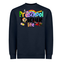 Navy Preschool Teacher Life Heavyweight Sweatshirt - LillyAllenDesigns