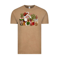Vintage Coffee western santa cowboy coffe cups christmas Vintage Tee - CowGirlArtShop