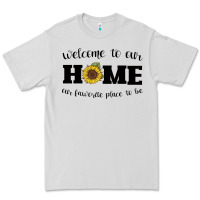 Dove Grey welcome to our Home Sunflower Premium Tee - Bettercallsaul