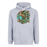 Heather Grey wild soul Heavyweight Hoodie - BarkalooDesign