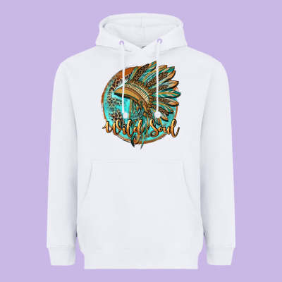 Wild Soul Heavyweight Hoodie Designed By Barkaloodesign