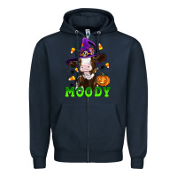 Navy moody cow Zipper Hoodie - Artiststas