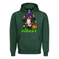 Sports Green moody cow Zipper Hoodie - Artiststas