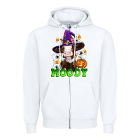 White moody cow Zipper Hoodie - Artiststas
