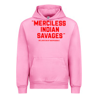 Fuchsia Pink merciless indian savages Urban Hoodie - longCreatives