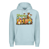 Blue Mist Happy Easter Premium Hoodie - LillyAllenDesigns