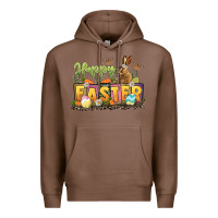 Chestnut Happy Easter Premium Hoodie - LillyAllenDesigns