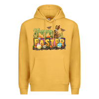 Mustard Happy Easter Premium Hoodie - LillyAllenDesigns