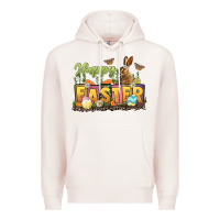Pale Pink Happy Easter Premium Hoodie - LillyAllenDesigns