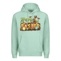Seafoam Happy Easter Premium Hoodie - LillyAllenDesigns