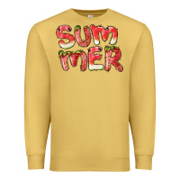 Antique Gold summer watermelon and strawberry Premium Sweatshirt - BarkalooDesign