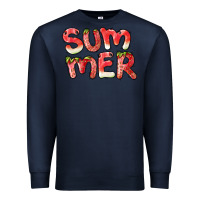 Navy summer watermelon and strawberry Premium Sweatshirt - BarkalooDesign
