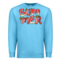 Ocean Blue summer watermelon and strawberry Premium Sweatshirt - BarkalooDesign