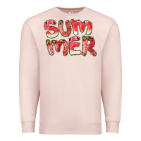 Pale Pink summer watermelon and strawberry Premium Sweatshirt - BarkalooDesign
