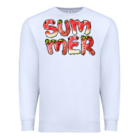 White summer watermelon and strawberry Premium Sweatshirt - BarkalooDesign