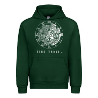 Forest Green Time Travel Traveler Watch Vintage Clock Steampunk Gift Urban Hoodie - longCreatives