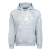 Heather Grey Time Travel Traveler Watch Vintage Clock Steampunk Gift Urban Hoodie - longCreatives