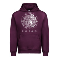 Mauve Wine Time Travel Traveler Watch Vintage Clock Steampunk Gift Urban Hoodie - longCreatives