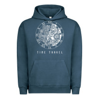 Pigment Midnight Navy Time Travel Traveler Watch Vintage Clock Steampunk Gift Urban Hoodie - longCreatives