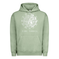 Pigment Oil Green Time Travel Traveler Watch Vintage Clock Steampunk Gift Urban Hoodie - longCreatives