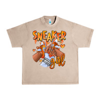 French Oak orange galaxy sneaker girl afro woman Urban Heavy Tee - RanaPortraitStore