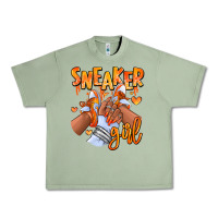Oil Green orange galaxy sneaker girl afro woman Urban Heavy Tee - RanaPortraitStore