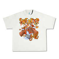 Pistachio orange galaxy sneaker girl afro woman Urban Heavy Tee - RanaPortraitStore