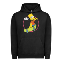Pigment Black The Simpsons Bart Simpson Eat My Shorts Urban Hoodie - longCreatives