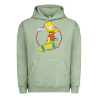 Pigment Oil Green The Simpsons Bart Simpson Eat My Shorts Urban Hoodie - longCreatives