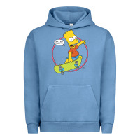 Pigment Pebble Blue The Simpsons Bart Simpson Eat My Shorts Urban Hoodie - longCreatives