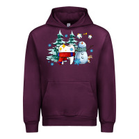 Mauve Wine dental christmas teeth and winter with snowman Urban Hoodie - AdoDesignShop