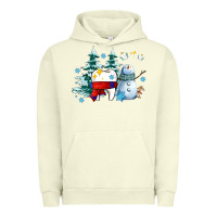 Pigment Pistachio dental christmas teeth and winter with snowman Urban Hoodie - AdoDesignShop
