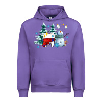 Tulip dental christmas teeth and winter with snowman Urban Hoodie - AdoDesignShop