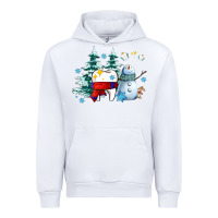 White dental christmas teeth and winter with snowman Urban Hoodie - AdoDesignShop