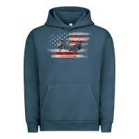 Pigment Midnight Navy CH-47 Chinook Helicopter USA Flag Helicopter Pilot Gifts Urban Hoodie - longCreatives