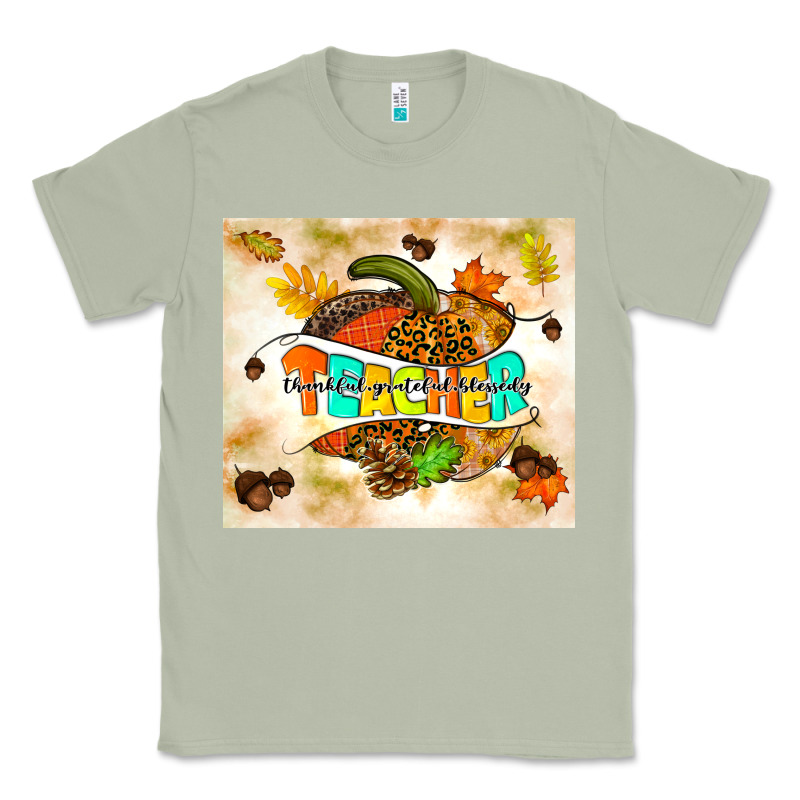 Fall Teacher Pumpkin Classic Tee by TumblerDesignByShophia | Teevron