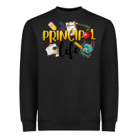 Black Principal Life Heavyweight Sweatshirt - LillyAllenDesigns
