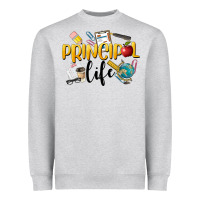 Heather Grey Principal Life Heavyweight Sweatshirt - LillyAllenDesigns