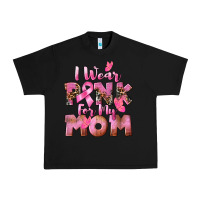Black i wear pink for my mom Urban Heavy Tee - CowGirlArtShop