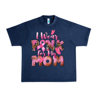 Navy i wear pink for my mom Urban Heavy Tee - CowGirlArtShop
