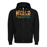 Black hello fall Zipper Hoodie - Artiststas
