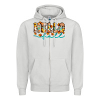 Dove Grey hello fall Zipper Hoodie - Artiststas