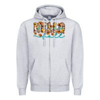 Heather Grey hello fall Zipper Hoodie - Artiststas